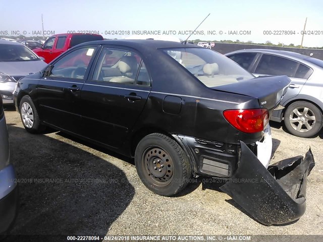 JTDBR32E330009451 - 2003 TOYOTA COROLLA CE/LE BLACK photo 3