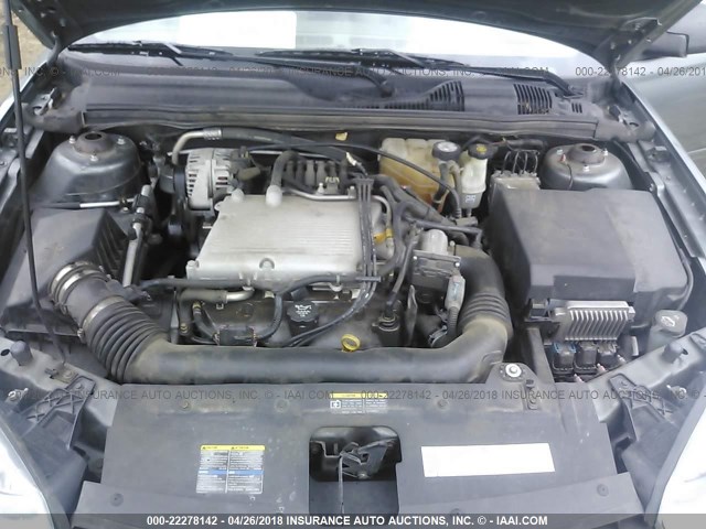 1G1ZT52825F145195 - 2005 CHEVROLET MALIBU LS Сұр фото 10