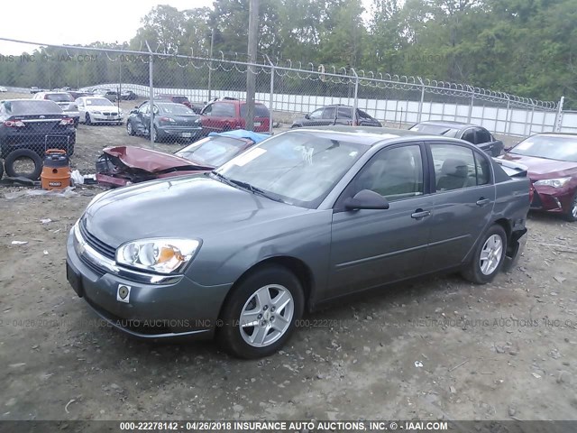 1G1ZT52825F145195 - 2005 CHEVROLET MALIBU LS Сұр фото 2