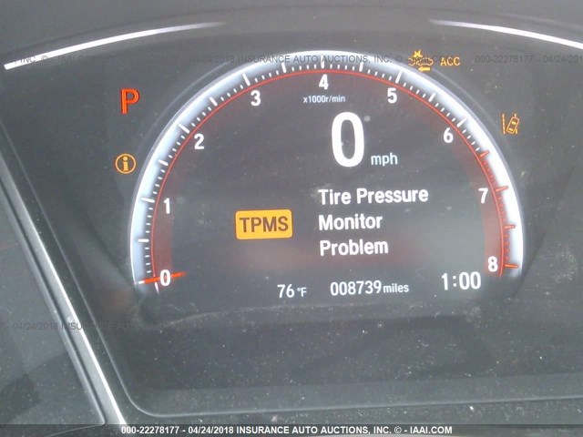 SHHFK7H95HU226286 - 2017 HONDA CIVIC SPORT TOURING أحمر صورة 7