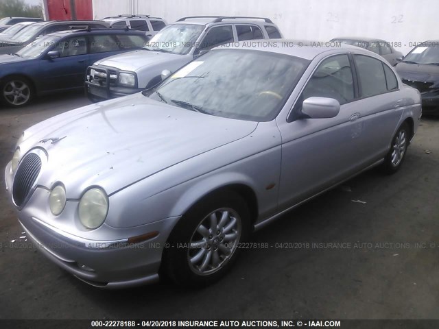 SAJDA01N32FM25853 - 2002 JAGUAR S-TYPE SILVER photo 2