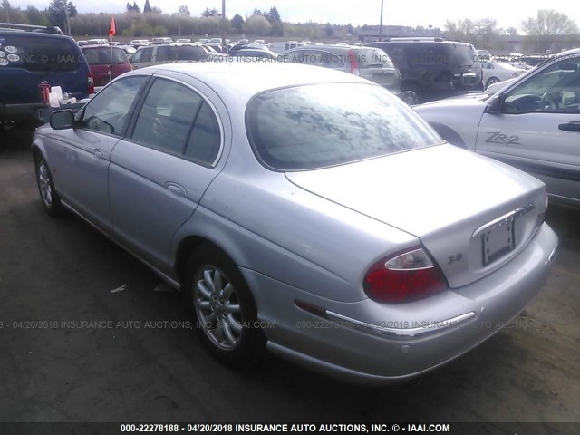 SAJDA01N32FM25853 - 2002 JAGUAR S-TYPE SILVER photo 3