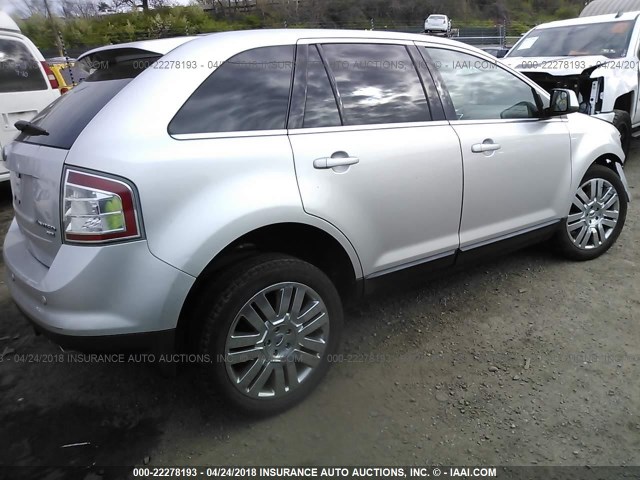 2FMDK4KC9ABA88598 - 2010 FORD EDGE LIMITED SILVER photo 4