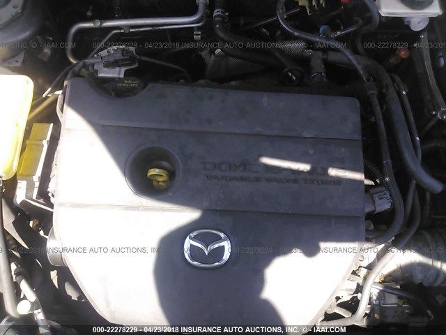 JM1BK344181782039 - 2008 MAZDA 3 HATCHBACK GRAY photo 10