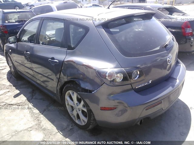 JM1BK344181782039 - 2008 MAZDA 3 HATCHBACK GRAY photo 3