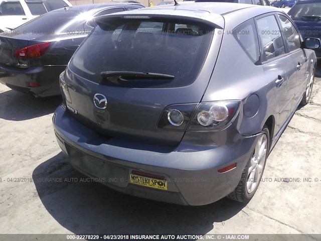 JM1BK344181782039 - 2008 MAZDA 3 HATCHBACK GRAY photo 4