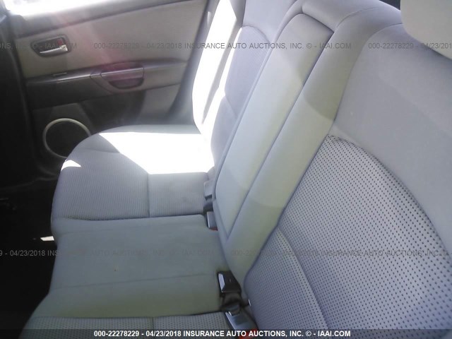 JM1BK344181782039 - 2008 MAZDA 3 HATCHBACK GRAY photo 8