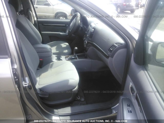 5XYZGDAG6BG039470 - 2011 HYUNDAI SANTA FE GLS GRAY photo 5