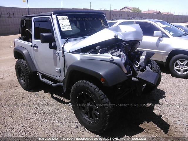 1C4AJWAG3CL133421 - 2012 JEEP WRANGLER SPORT შავი ფოტო 1