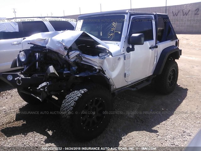 1C4AJWAG3CL133421 - 2012 JEEP WRANGLER SPORT შავი ფოტო 2