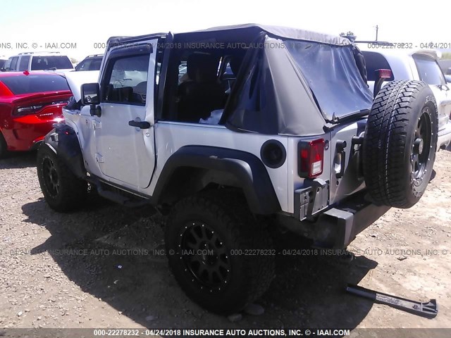 1C4AJWAG3CL133421 - 2012 JEEP WRANGLER SPORT შავი ფოტო 3