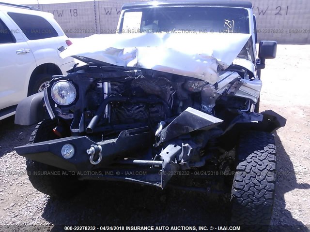 1C4AJWAG3CL133421 - 2012 JEEP WRANGLER SPORT შავი ფოტო 6