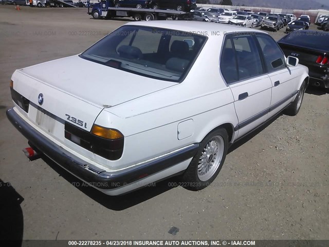 WBAGB4319J3207858 - 1988 BMW 735 I AUTOMATIC WHITE photo 4