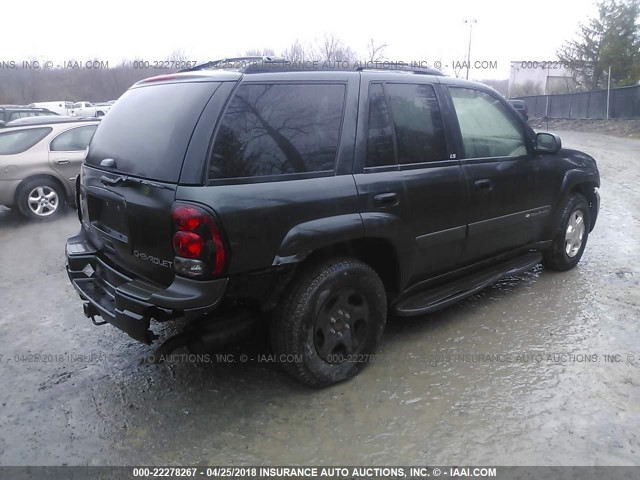 1GNDT13S532111767 - 2003 CHEVROLET TRAILBLAZER  GRAY photo 4