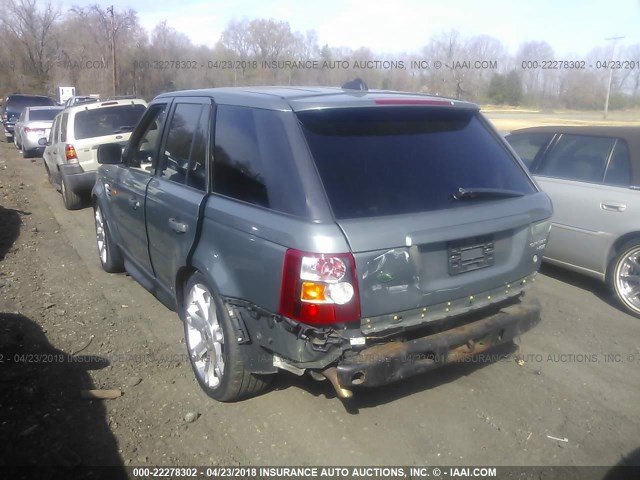 SALSF25466A965875 - 2006 LAND ROVER RANGE ROVER SPORT HSE BLUE photo 3