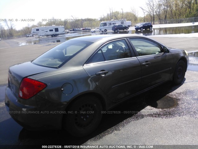 1G2ZF58B174140719 - 2007 PONTIAC G6 VALUE LEADER/BASE GRAY photo 4