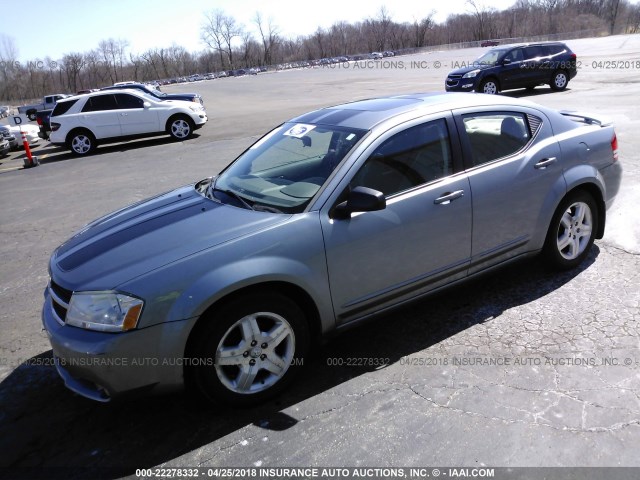 1B3LC56K98N629055 - 2008 DODGE AVENGER SXT GRAY photo 2