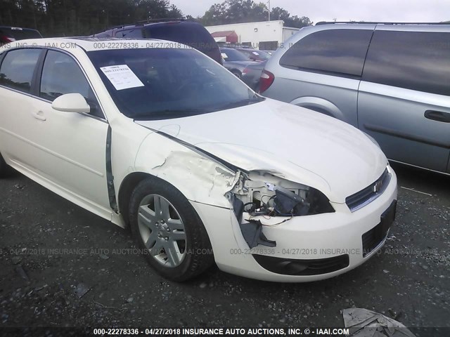 2G1WC57M491298358 - 2009 CHEVROLET IMPALA 2LT WHITE photo 6