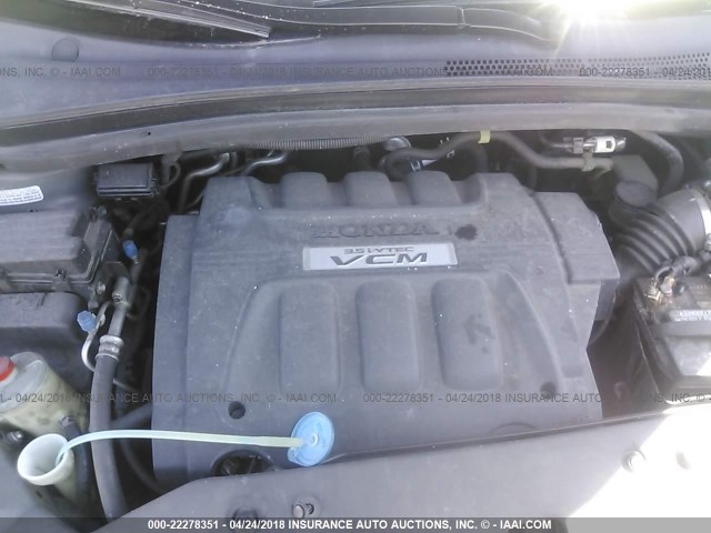 5FNRL38758B096156 - 2008 HONDA ODYSSEY EXL ნაცრისფერი ფოტო 10