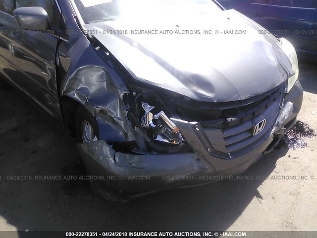 5FNRL38758B096156 - 2008 HONDA ODYSSEY EXL ნაცრისფერი ფოტო 6