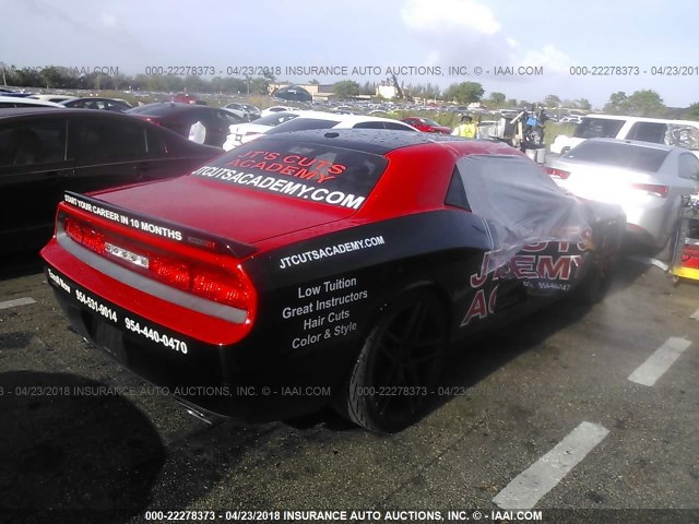 2B3LJ74WX9H580319 - 2009 DODGE CHALLENGER SRT-8 黑色 照片 4