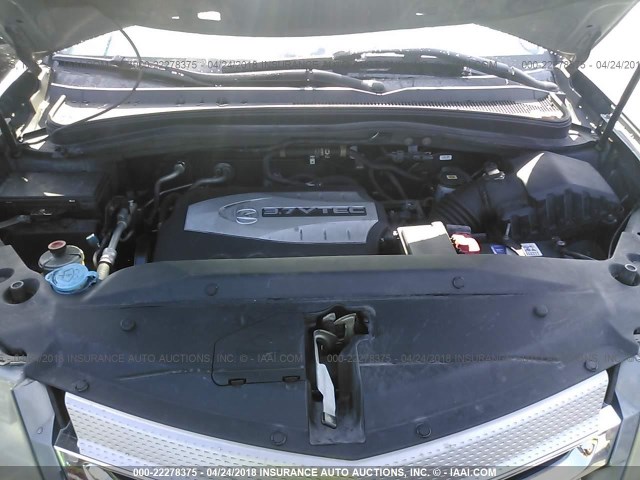 2HNYD28468H528878 - 2008 ACURA MDX TECHNOLOGY GRAY photo 10