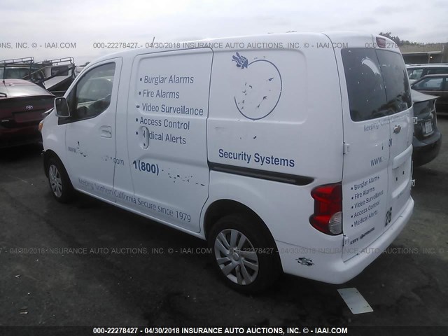 3N63M0YNXFK723869 - 2015 CHEVROLET CITY EXPRESS LS WHITE photo 3