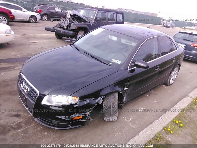 WAUDF78E78A023030 - 2008 AUDI A4 2.0T QUATTRO BLACK photo 6