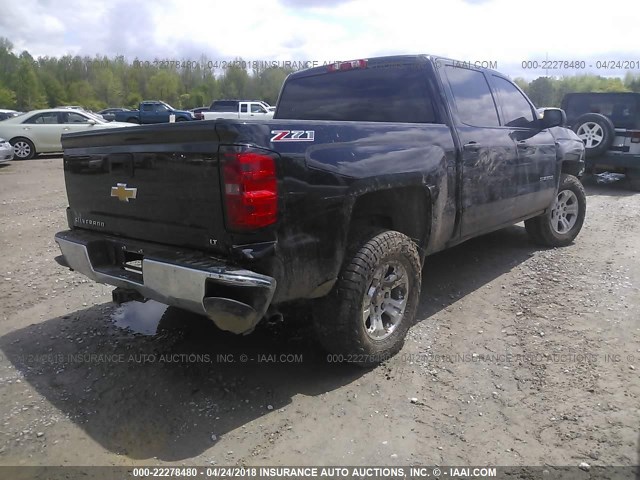 3GCPCREC2EG264921 - 2014 CHEVROLET SILVERADO C1500 LT BLACK photo 4