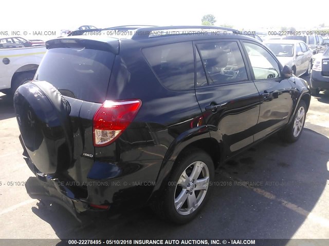 JTMBK32V176026708 - 2007 TOYOTA RAV4 SPORT BLACK photo 4