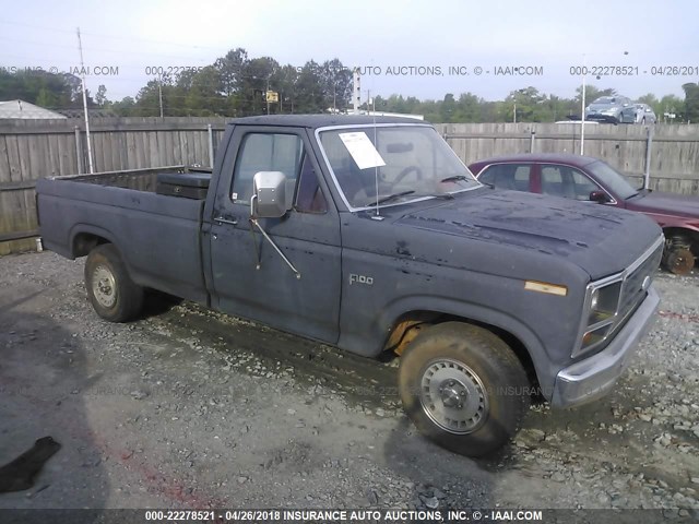 2FTCF10F2DCA59734 - 1983 FORD F100 GRAY photo 1