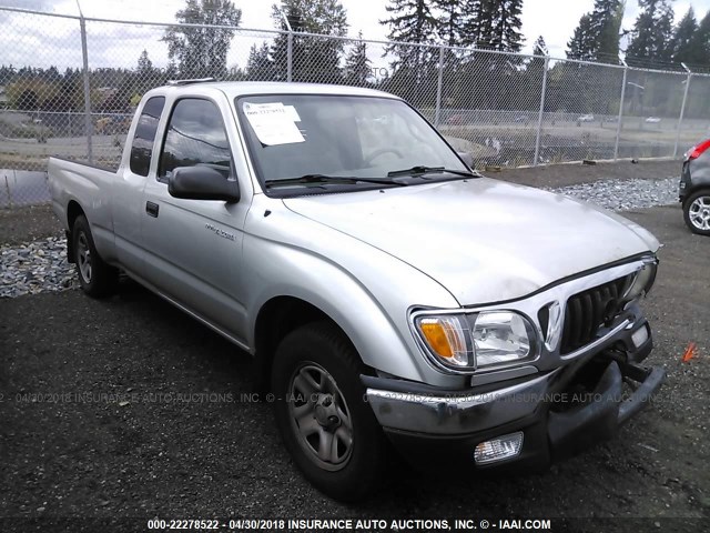 5TEVL52N13Z228998 - 2003 TOYOTA TACOMA XTRACAB SILVER photo 1