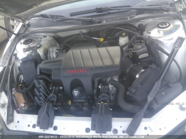 2G2WR524041186747 - 2004 PONTIAC GRAND PRIX GTP SILVER photo 10