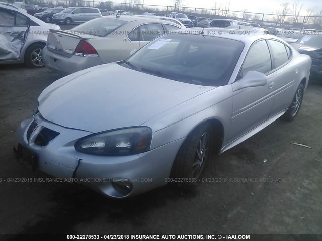 2G2WR524041186747 - 2004 PONTIAC GRAND PRIX GTP SILVER photo 2