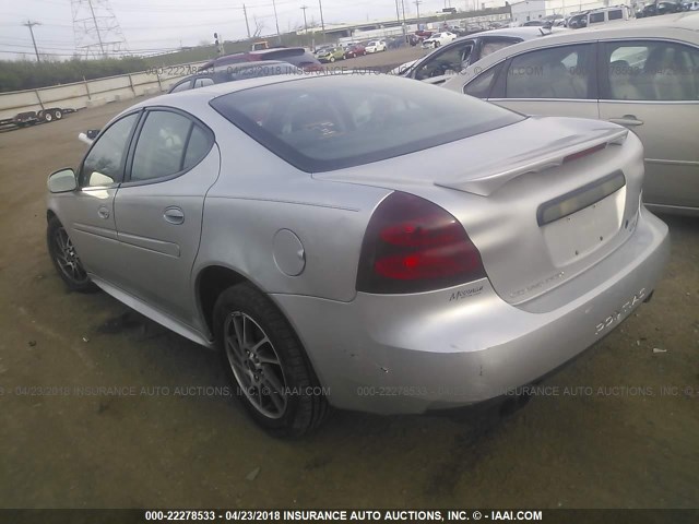 2G2WR524041186747 - 2004 PONTIAC GRAND PRIX GTP SILVER photo 3
