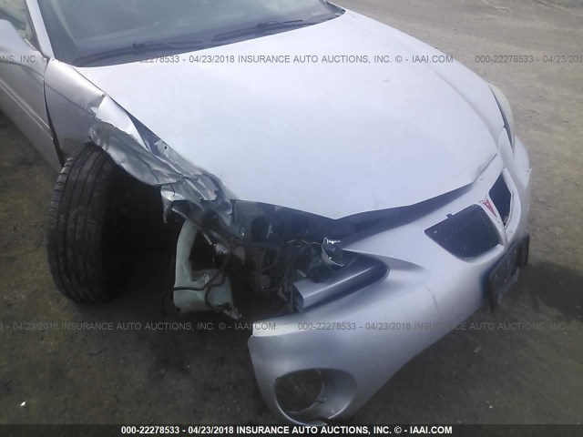 2G2WR524041186747 - 2004 PONTIAC GRAND PRIX GTP SILVER photo 6