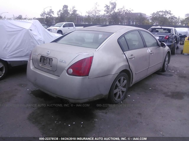 1N4BA41E05C830139 - 2005 NISSAN MAXIMA SE/SL GOLD photo 4