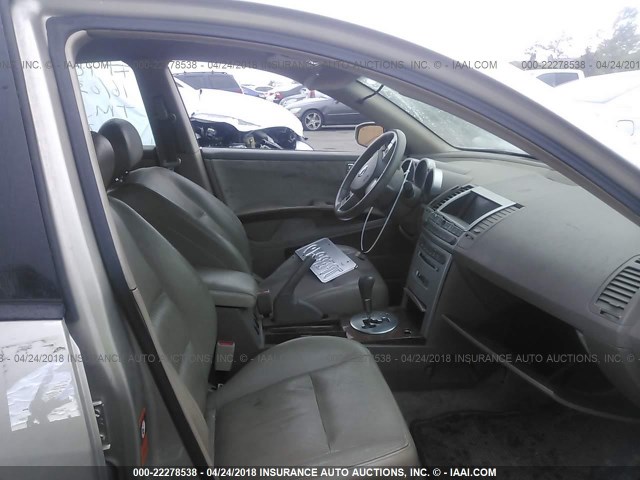 1N4BA41E05C830139 - 2005 NISSAN MAXIMA SE/SL Or photo 5