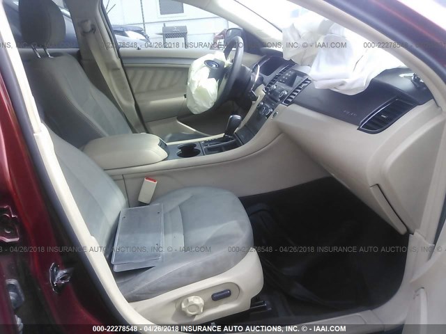 1FAHP2D86EG162102 - 2014 FORD TAURUS SE RED photo 5