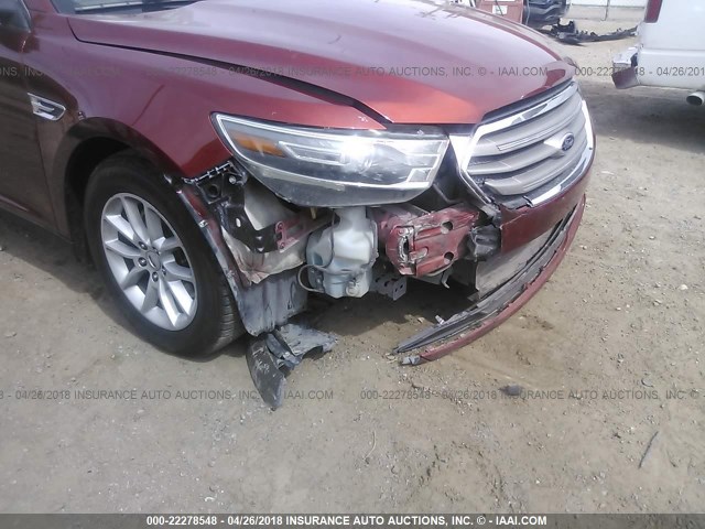1FAHP2D86EG162102 - 2014 FORD TAURUS SE RED photo 6
