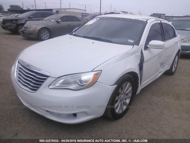 1C3CCBBB8DN672433 - 2013 CHRYSLER 200 TOURING WHITE photo 2