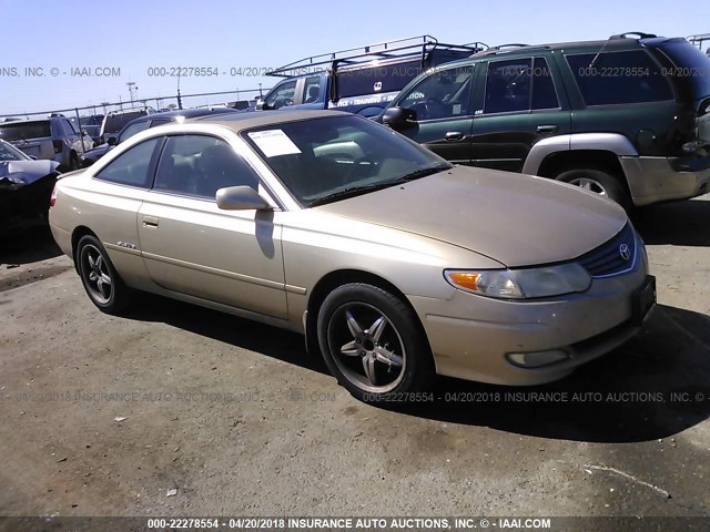 2T1CF28P73C602137 - 2003 TOYOTA CAMRY SOLARA SE/SLE GOLD photo 1