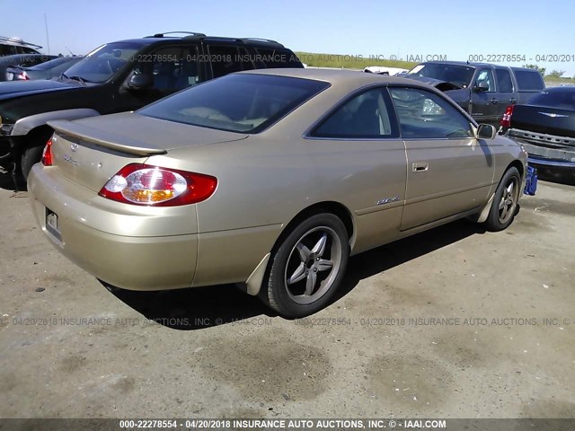2T1CF28P73C602137 - 2003 TOYOTA CAMRY SOLARA SE/SLE ოქროსფერი ფოტო 4
