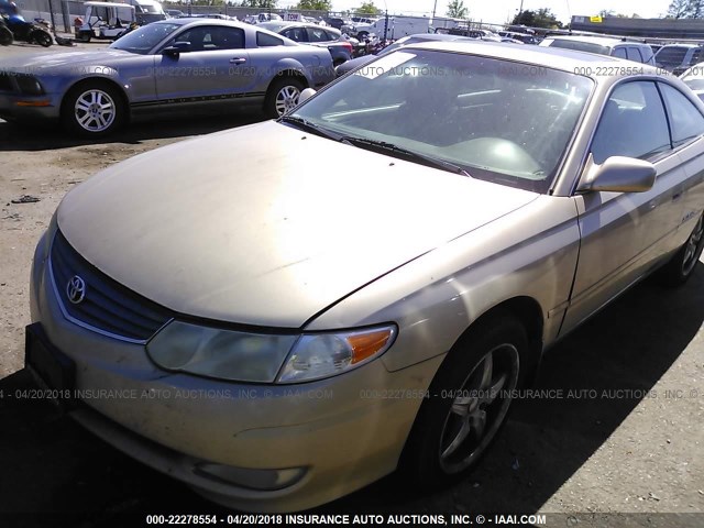 2T1CF28P73C602137 - 2003 TOYOTA CAMRY SOLARA SE/SLE ოქროსფერი ფოტო 6