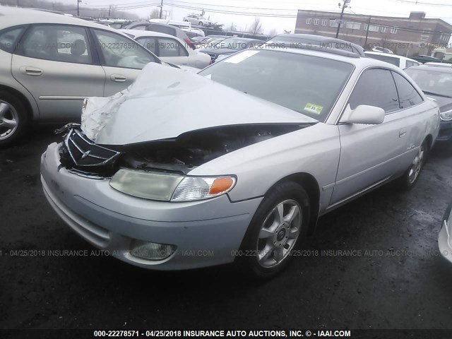 2T1CF28P3YC352371 - 2000 TOYOTA CAMRY SOLARA SE/SLE ვერცხლისფერი ფოტო 2