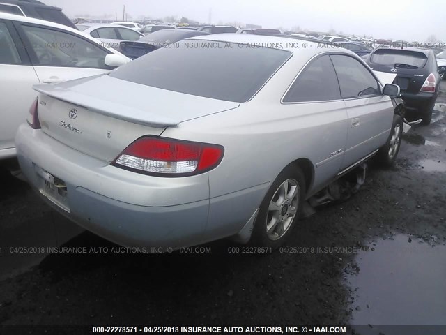 2T1CF28P3YC352371 - 2000 TOYOTA CAMRY SOLARA SE/SLE ვერცხლისფერი ფოტო 4