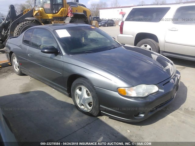 2G1WX12K749157071 - 2004 CHEVROLET MONTE CARLO SS GRAY photo 1