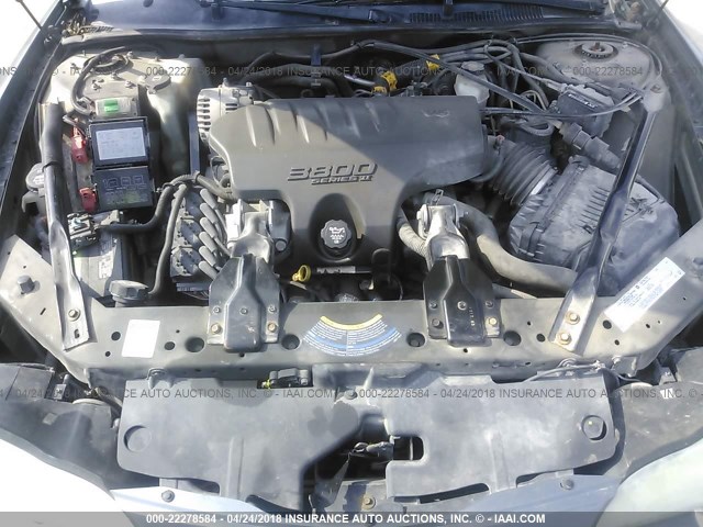 2G1WX12K749157071 - 2004 CHEVROLET MONTE CARLO SS GRAY photo 10