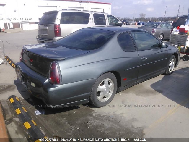 2G1WX12K749157071 - 2004 CHEVROLET MONTE CARLO SS GRAY photo 4