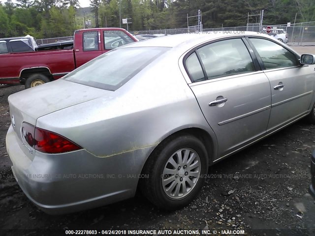 1G4HP57246U168224 - 2006 BUICK LUCERNE CX SILVER photo 6